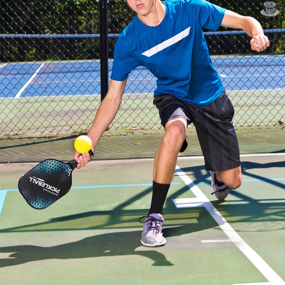 Set 1 Vợt Và 2 Quả Bóng Đánh Pickleball Bằng Sợi Carbon Siêu Nhẹ