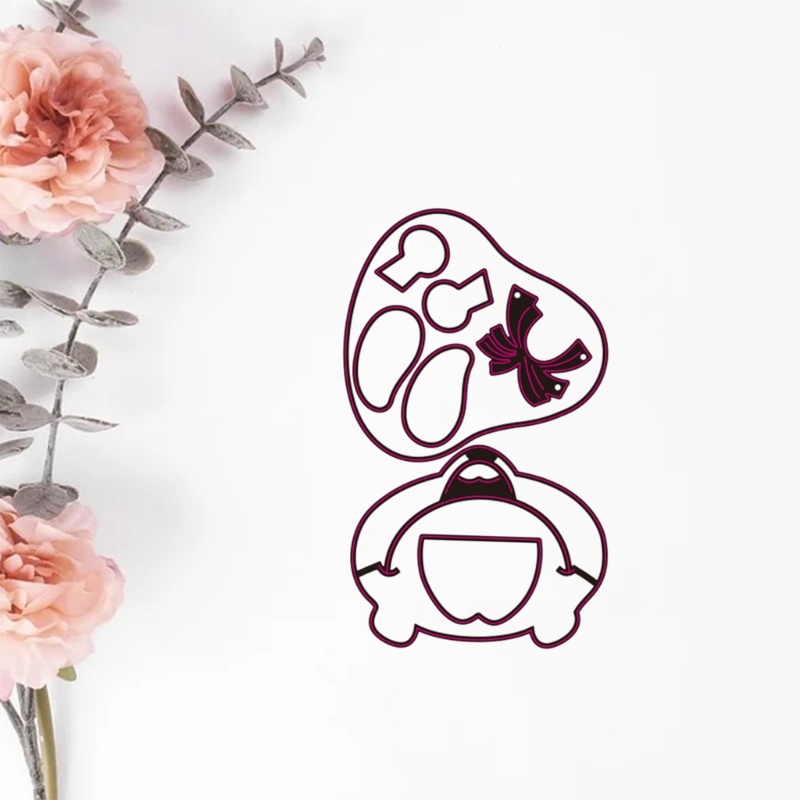 Khuôn Cắt Giấy Kim Loại Hình Động Vật Hoạt Hình Ngộ Nghĩnh