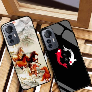 Ốp Lưng Xiaomi Mi 12, Mi 12X, Mi 12 Pro Mặt kính cường lực Cao Cấp