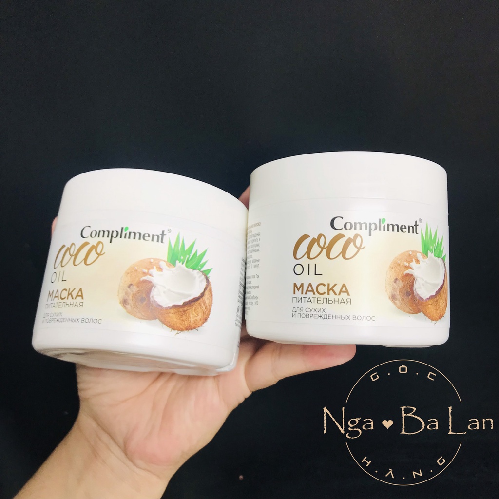 Ủ tóc Compliment COCO OIL dưỡng dành cho tóc khô, hư tổn 300ml
