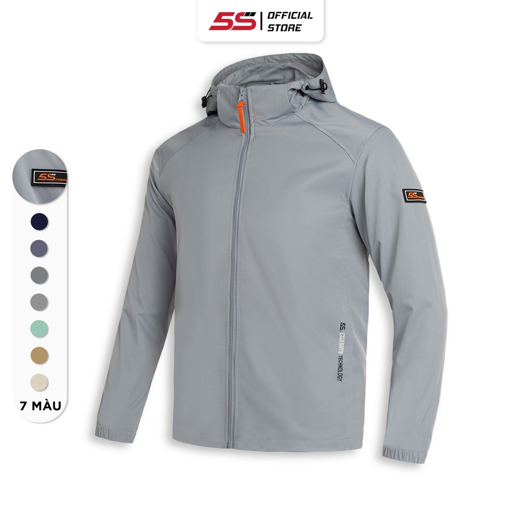 Áo Khoác Gió Thể Thao Nam EXQUISITE 5S Công Nghệ GORE-TEX Có Mũ, Vải Poly Cao Cấp Trượt Nước, Lót Gió Siêu Ấm (AKG22002)