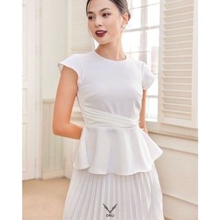 Áo trắng cột thắt eo - Dora Shirt - Orli Label