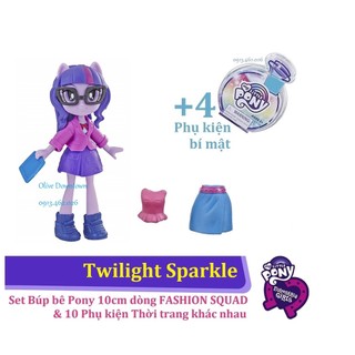 Twilight Sparkle 🌼 Búp bê Pony & 10 món Phụ kiện - My Little Pony - Đồ chơi VNXK