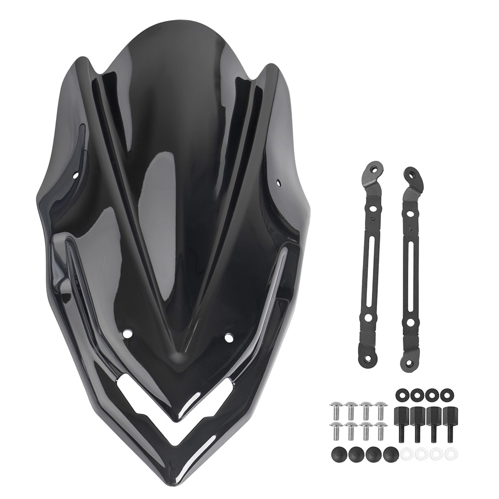 VISER Tấm che kính chắn gió xe máy LJBKOALL Tấm che kính chắn gió cho Kawasaki Z900 2023 2022 2021 2020 2017 2018 2019 Z 900 Tấm chắn gió mọc lên có giá đỡ Mới