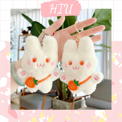 Móc khóa con thỏ nhồi bông mắt ngọc, Móc khóa balo