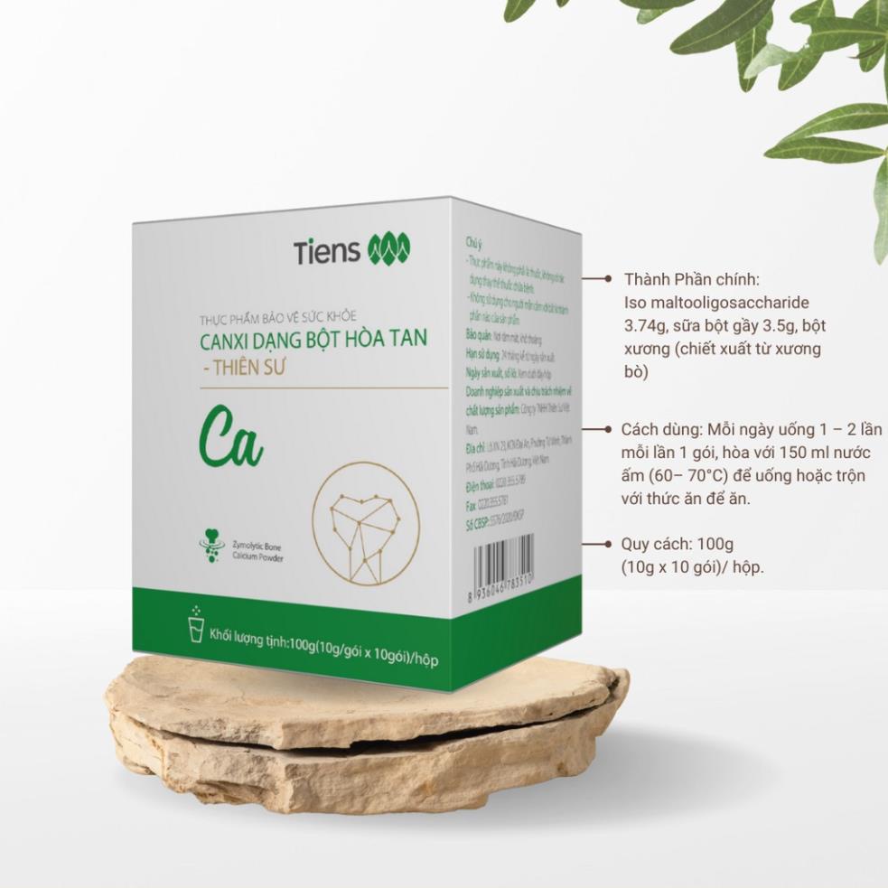 Trợ giá Canxi hữu cơ Tiens hộp 10 gói, hàng chuẩn, date mới, bí quyết cho xương chắc khoẻ, dẻo dai