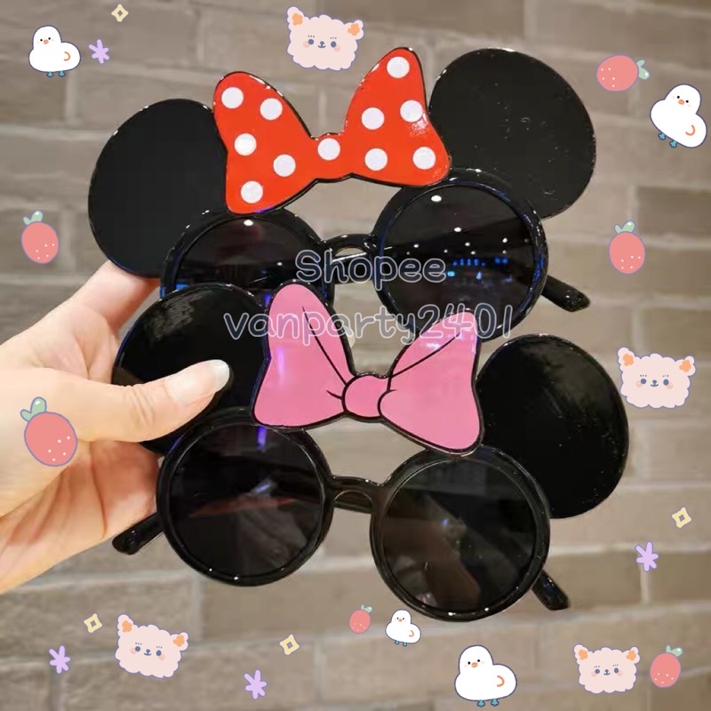 (MỚI) Mắt kính Happy Birthday, chuột Minnie phụ kiện trang trí sinh nhật, party, dã ngoại, họp lớp, selfie…