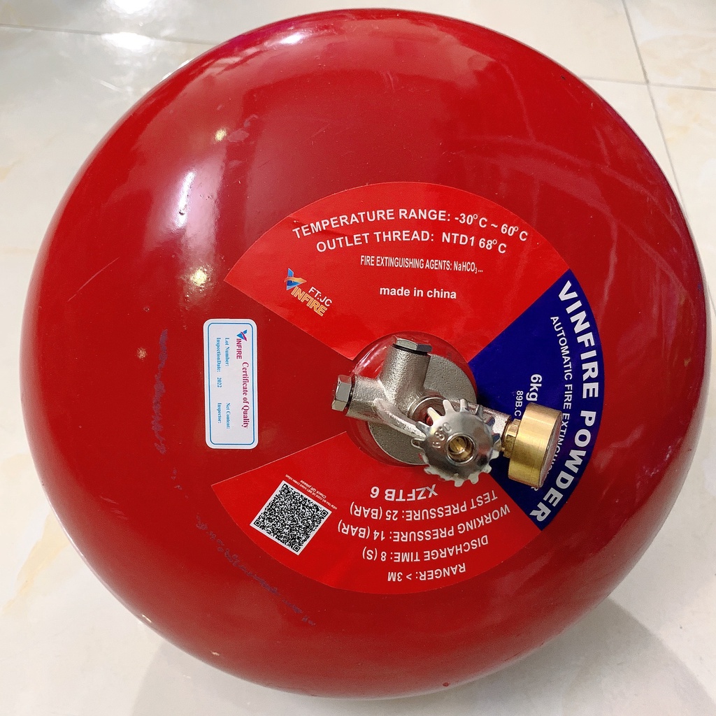 Thiết Bị Phòng Cháy Chữa Cháy - Bình Cầu Chữa Cháy XZFTB6 BC Vinfire