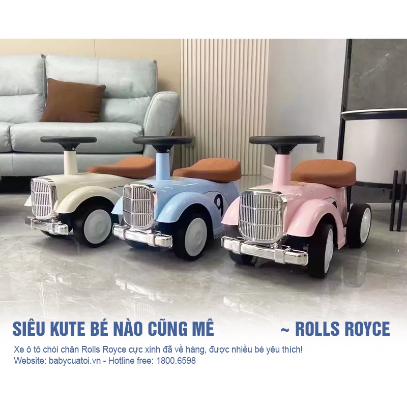 Xe Xe chòi chân ô tô Mecerdes có nhạc cho bé SW001 BBT Global, xe ô tô chòi chân có nhạc, 4 bánh an toàn, tải trọn