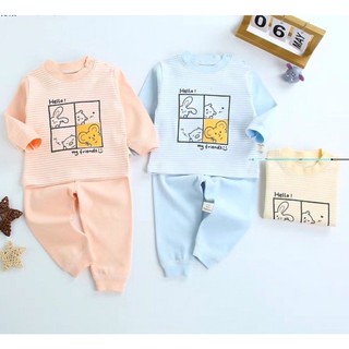 Bộ cotton len tàu cho bé yêu