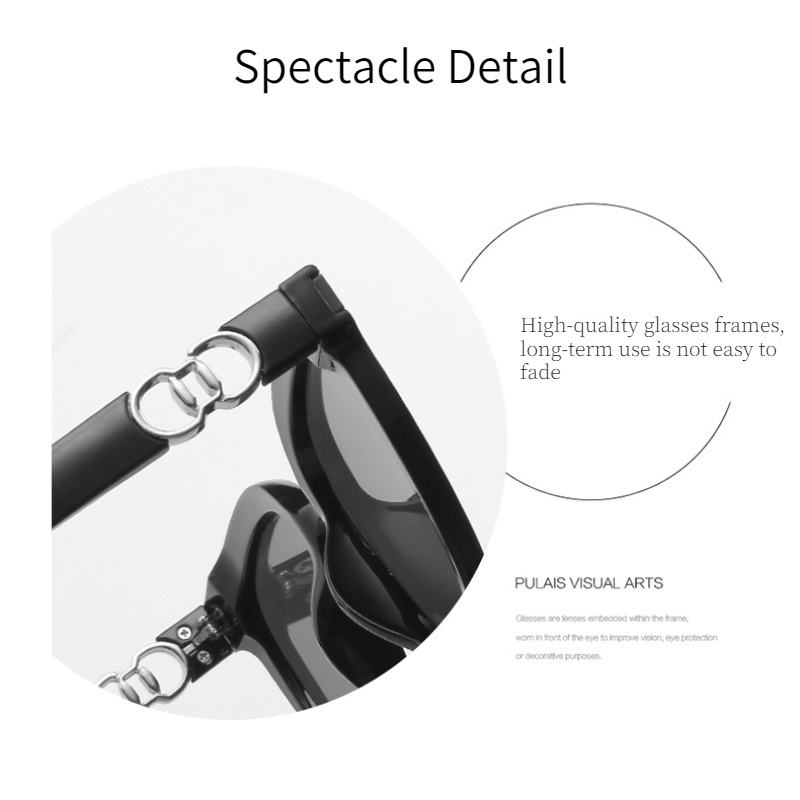 Kính Mát Gọng Vuông Phong Cách Cổ Điển Oversize Chống Tia UV Thời Trang Cho Nữ