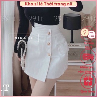 1151. chân váy thô đính khuy size l