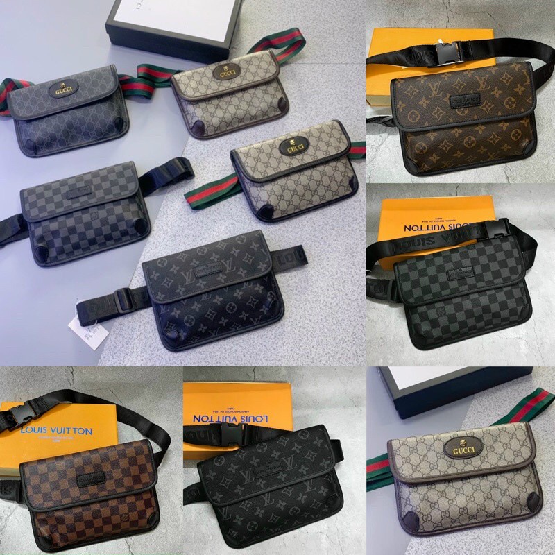 Túi đeo chéo caro nam thời trang giới trẻ hot 2022