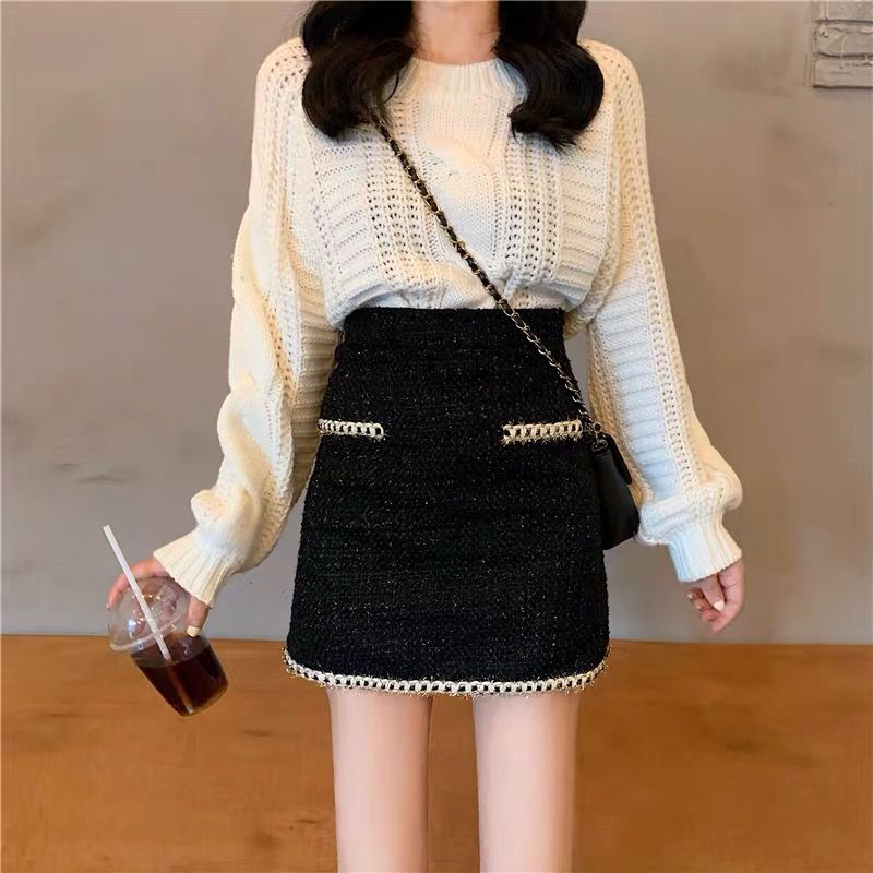 Chân Váy Len Dáng Chữ A Xinh Xắn Thời Trang Dành Cho Nữ  tao bao