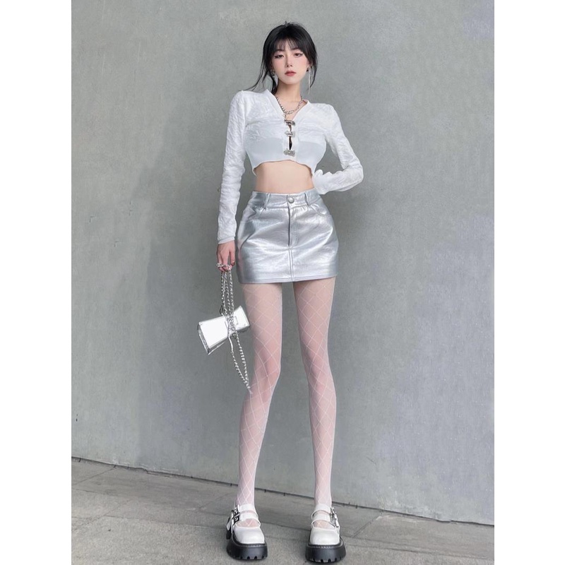 Quần Tất Lưới Cỡ Vừa Đính Đá Lấp Lánh Quyến Rũ Phong Cách Mới