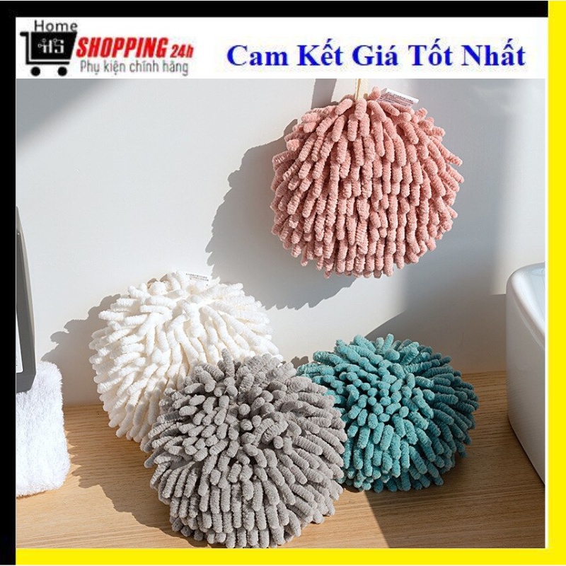 Khăn lau tay tròn sanho thấm hút tốt, nhanh khô, bông lau tay nhà bếp thiết kế mói tinh tế