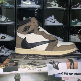 Giày Sneaker Jordan 1 AIR Travis Scott màu nâu cà phê | Bản cao cấp
