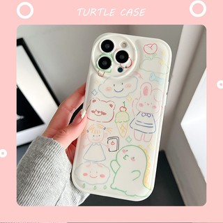 【bán sỉ】Ốp lưng iphone ốp Điện Thoại Có Đệm Khí In Hình Hoạt Hình Cho iPhone 14 13 12 11 PROMAX XS XR XSMAX SE2020 6 7 8PLUS