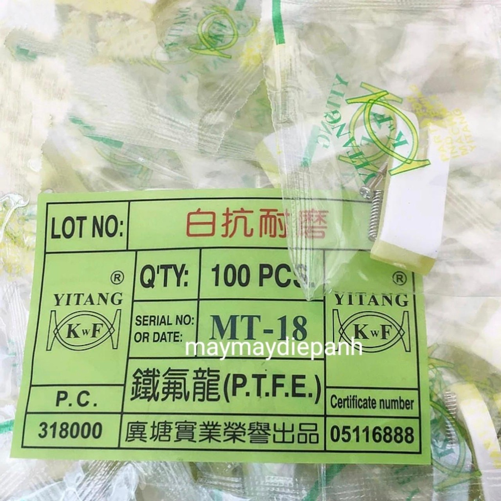 (COMBO 50 CÁI) Đế chân vịt nhựa 2 DA MT18 dùng cho máy may công nghiệp