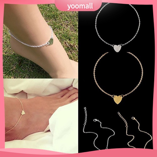 Lắc Chân Hình Trái Tim Thời Trang Dành Cho Nữ