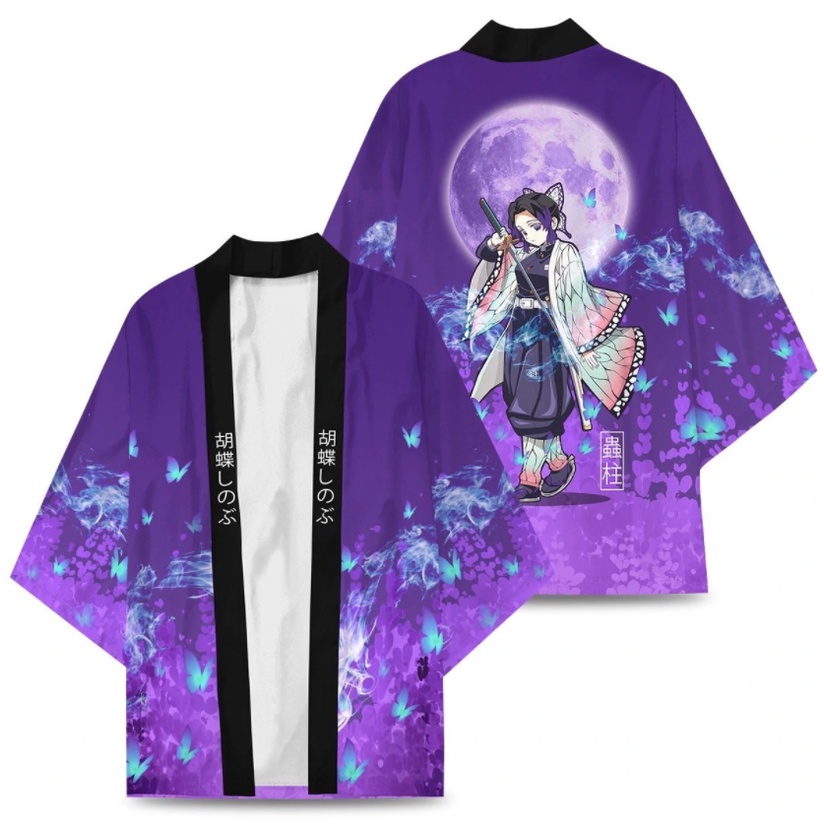 Áo Choàng Kimono Hóa Trang Nhân Vật Anime Demon Slayer Anjiro Kamado Cho Nam Nữ Diy