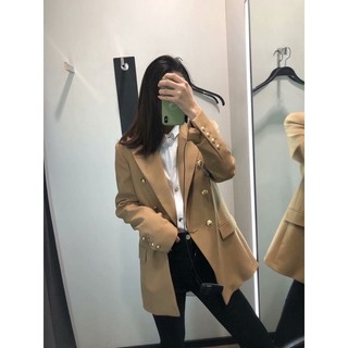 ÁO BLAZER ĐÍNH CÚC DÁNG DÀI