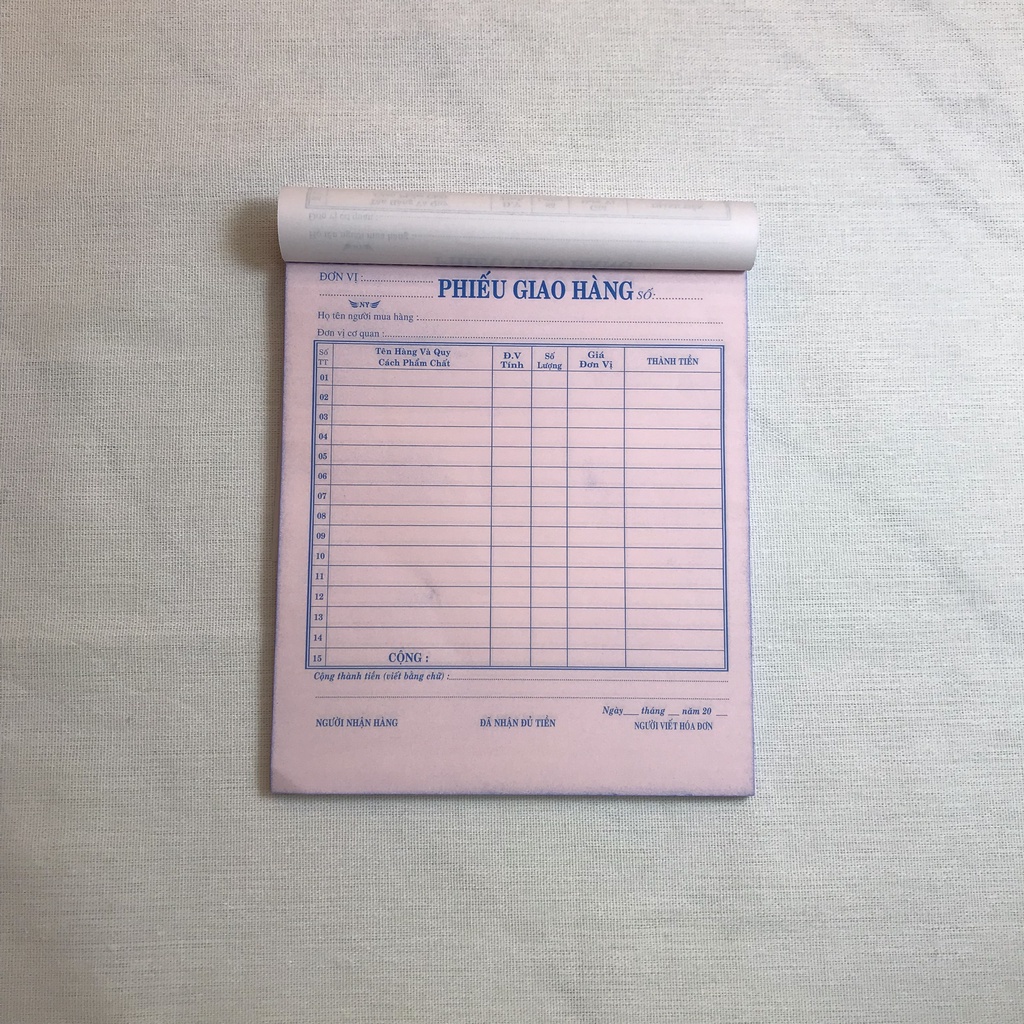 PHIẾU GIAO HÀNG A5 3 LIÊN
