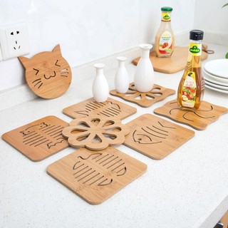 Miếng lót nồi gỗ cách nhiệt