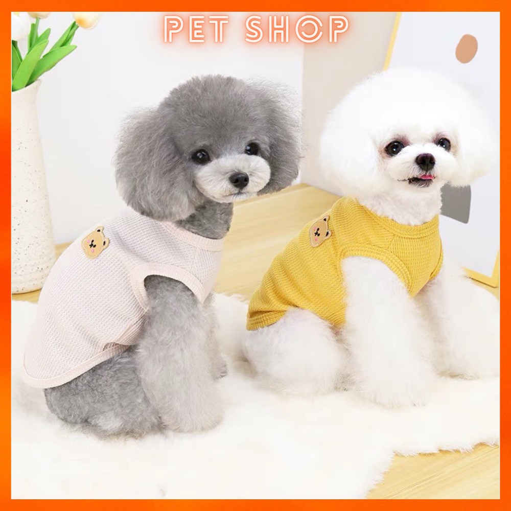 Áo Ba Lỗ Mỏng Thoáng Khí Dễ Thương Cho Thú Cưng, Chất Liệu Mỏng Phù Hợp Mùa Hè, Quần áo cho chó mèo