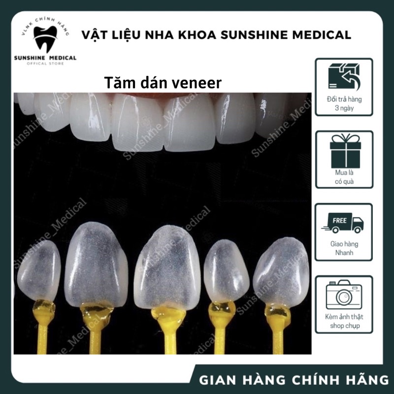 Tăm dán veneer Tăm dính veneer Tăn keo dán veneer nha khoa
