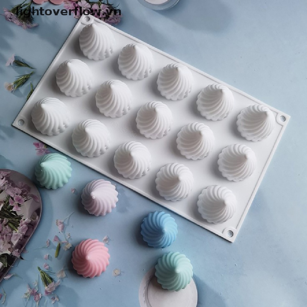 Khuôn Silicon Làm Bánh Mousse / Chocolate 15 Ngăn Hình Nón Tiện Dụng