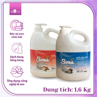 Nước rửa chén sona hương quế 1,6kg