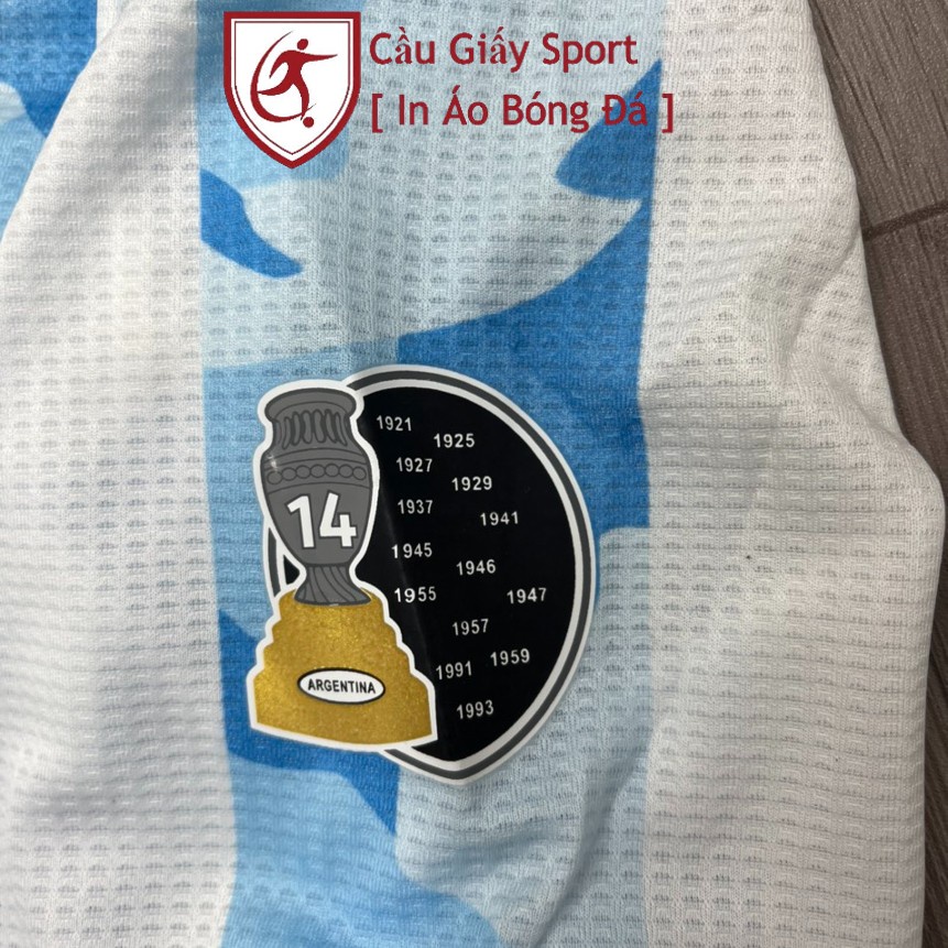 Bộ Quần Áo Bóng Đá Argentina Xanh Trắng Fex Thái