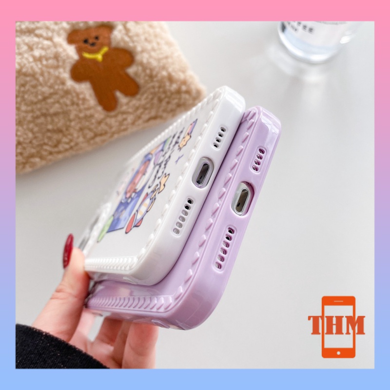 Ốp Điện Thoại Cạnh Vuông In Hình Thỏ Không Gian Cho iphone 6/6plus/6s/6splus/7/7plus/8/8plus/x/xr/xs/11/12/13/pro/max/plus/promax-992