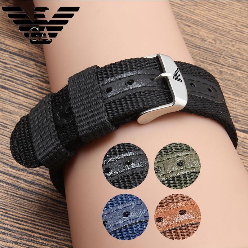 Dây Đeo Cổ Tay Thể Thao Bằng Vải Canvas 18mm 20mm 22mm 24mm