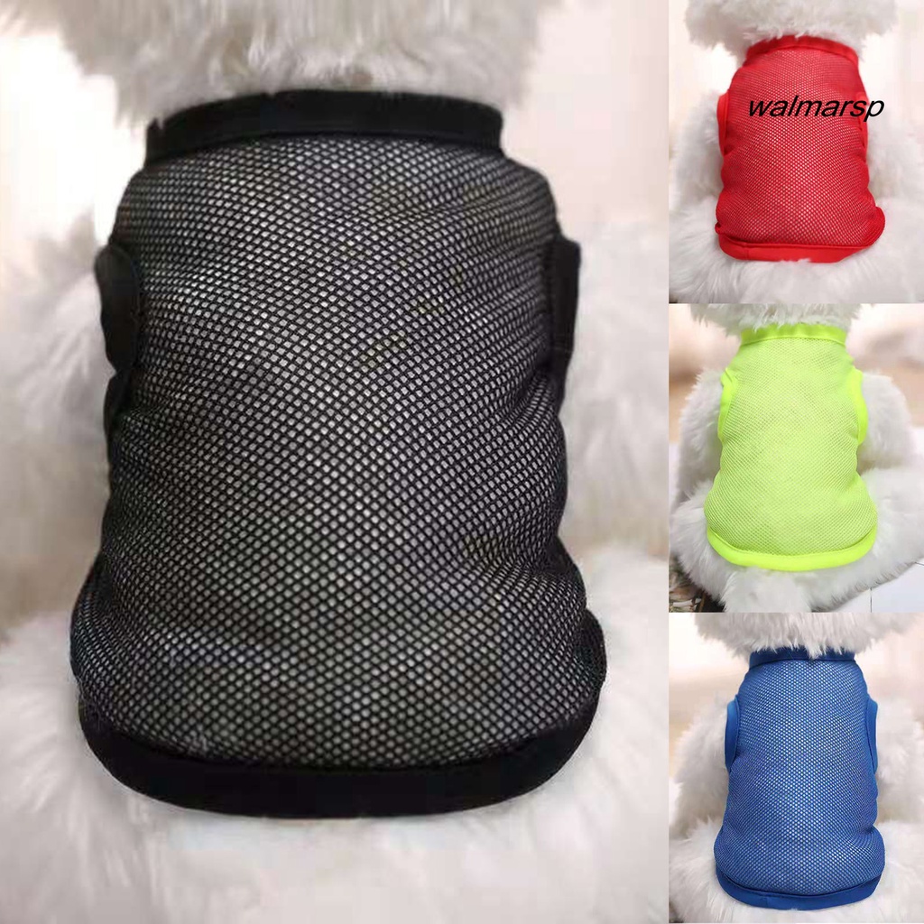 Áo Thun Trơn Bằng Vải Lưới Thoáng Khí Nhanh Khô Dành Cho Chó Cưng
