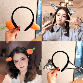 Băng đô cài tóc hình cá mập / cà rốt dễ thương thời trang hàn quốc cho nữ