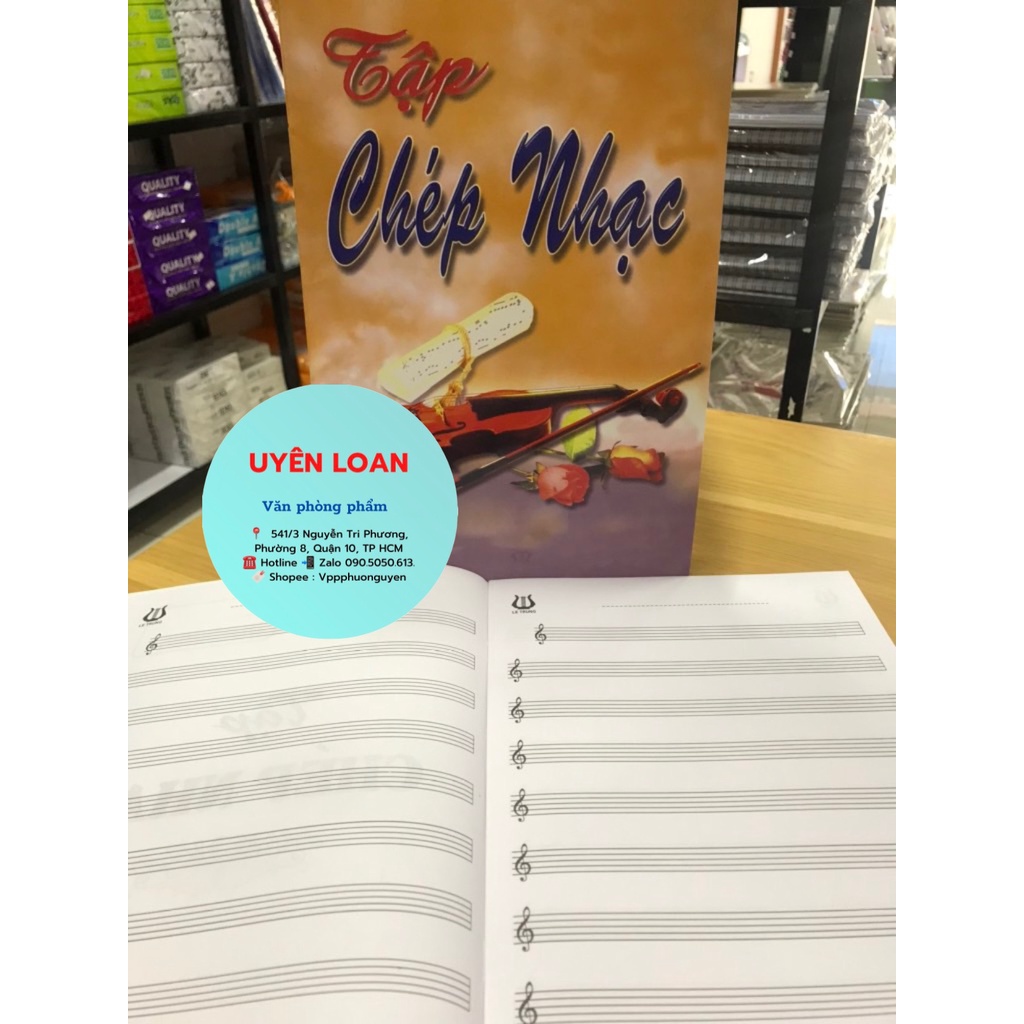 Tập Chép Nhạc LT A4 32 Trang Đl giấy 70gsm