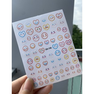 Sticker dán móng hình mặt cười