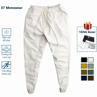 Quần Jogger nam chất kaki cao cấp, Jogger kaki nam co giãn E7JG01