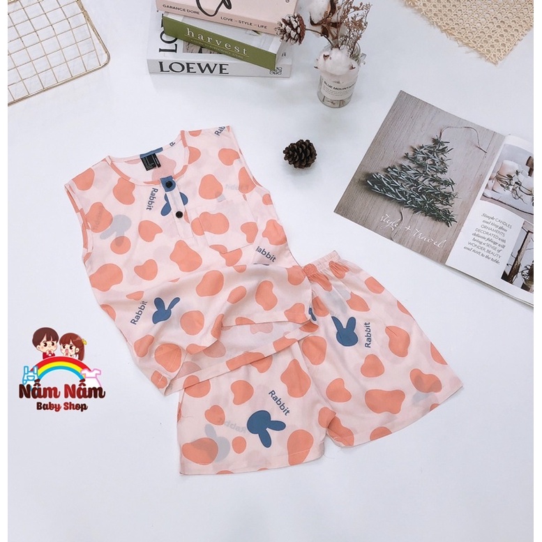 Set mẹ bé trai bé gái chất lanh/tole hàng xuất F21-Bảo Sam