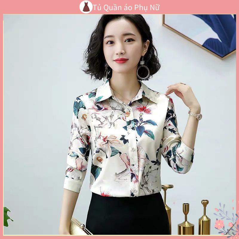 Áo nữ kiểu bánh bèo Hàn Quốc Thời Trang Khoác Cardigan Len Sơ Mi Tay Dài Phong Cách Mới Mùa Hè 2020 Dễ Phối Đồ Cho Nữ Trung Niên