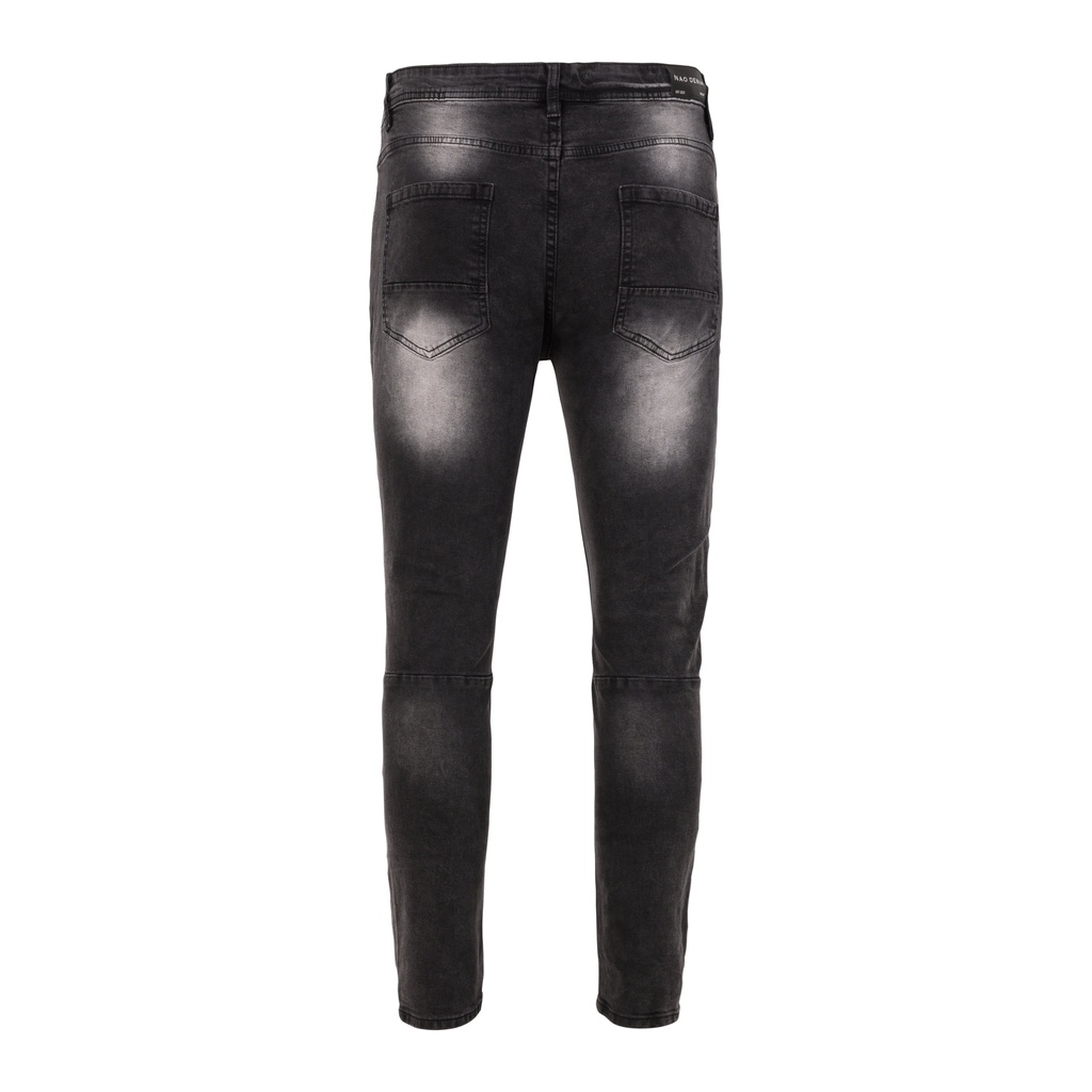 Quần jean nam, quần bò nam biker cao cấp màu xám wash KQ44, form slimfit ôm vừa, chất jean co giãn thoải mái.