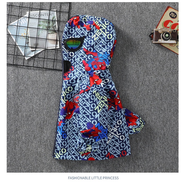 Áo Khoác Lót Lông Cừu Họa Tiết Spiderman Ultraman Thời Trang Mùa Thu 2022 Cho Bé Trai