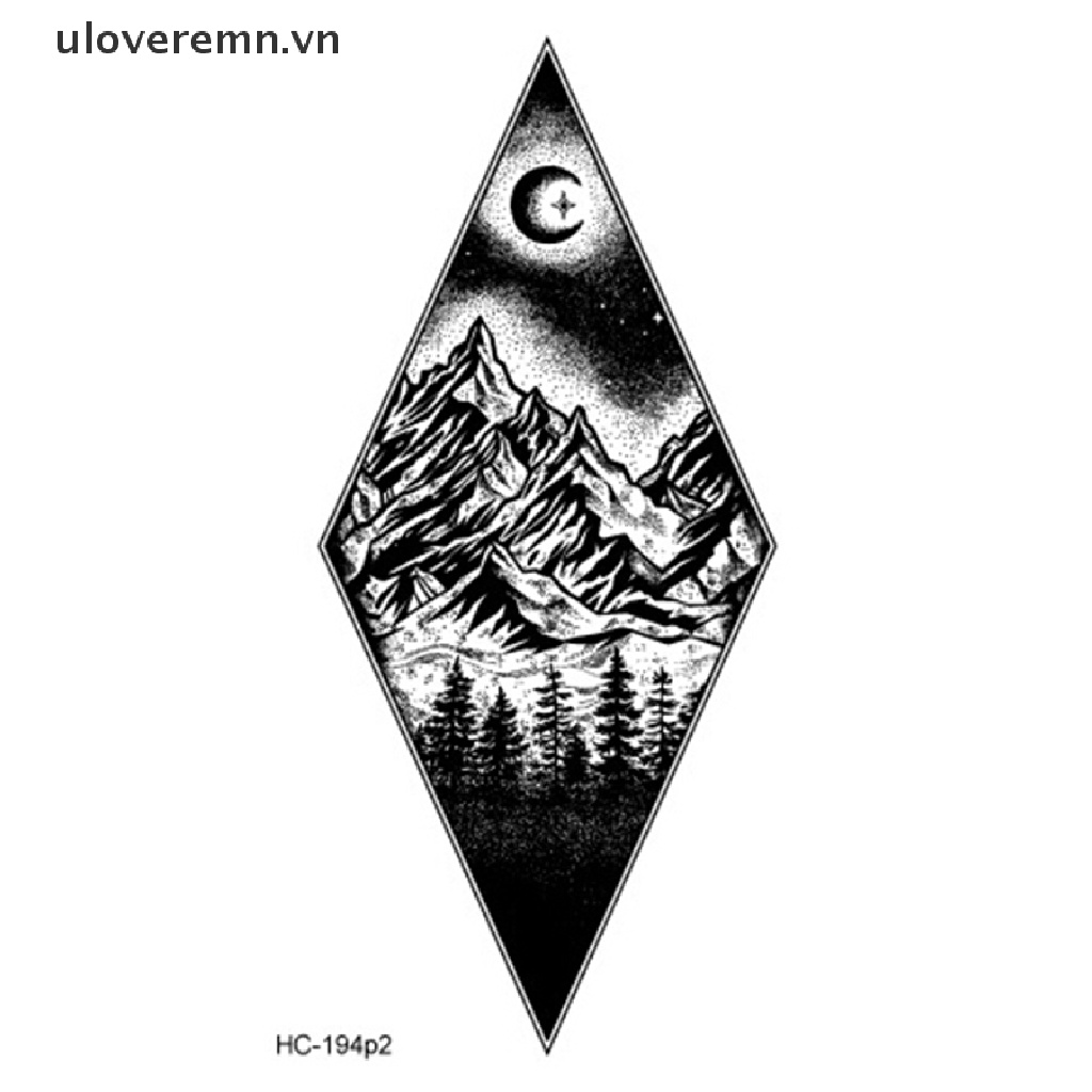 Hình Xăm Dán Tạm Thời Hình Mặt Trăng Và Hành Tinh Phong Cách Halloween