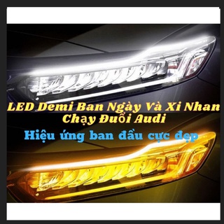 Bộ đèn 2 dây led mí mắt Audi chạy đuổi 2 in 1 30cm 45cm 60cm
