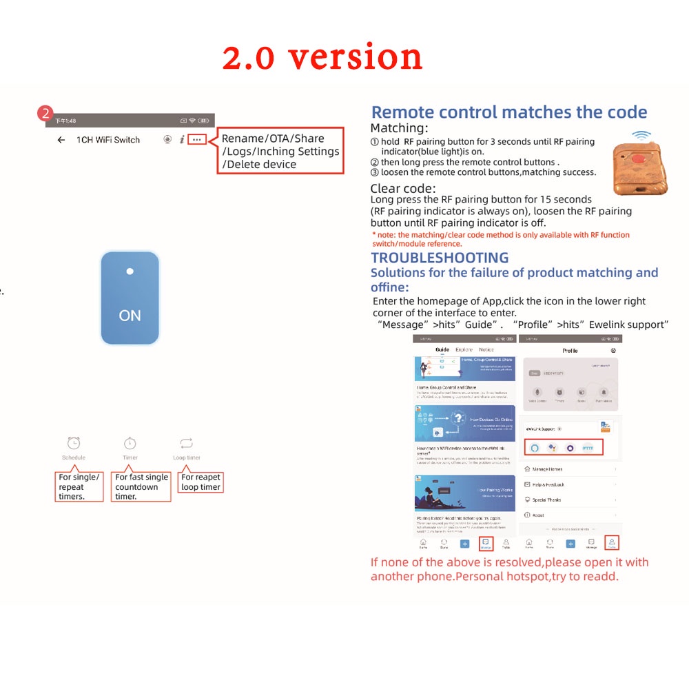 Mô Đun Công Tắc WiFi Không Dây Thông Minh USB 5V