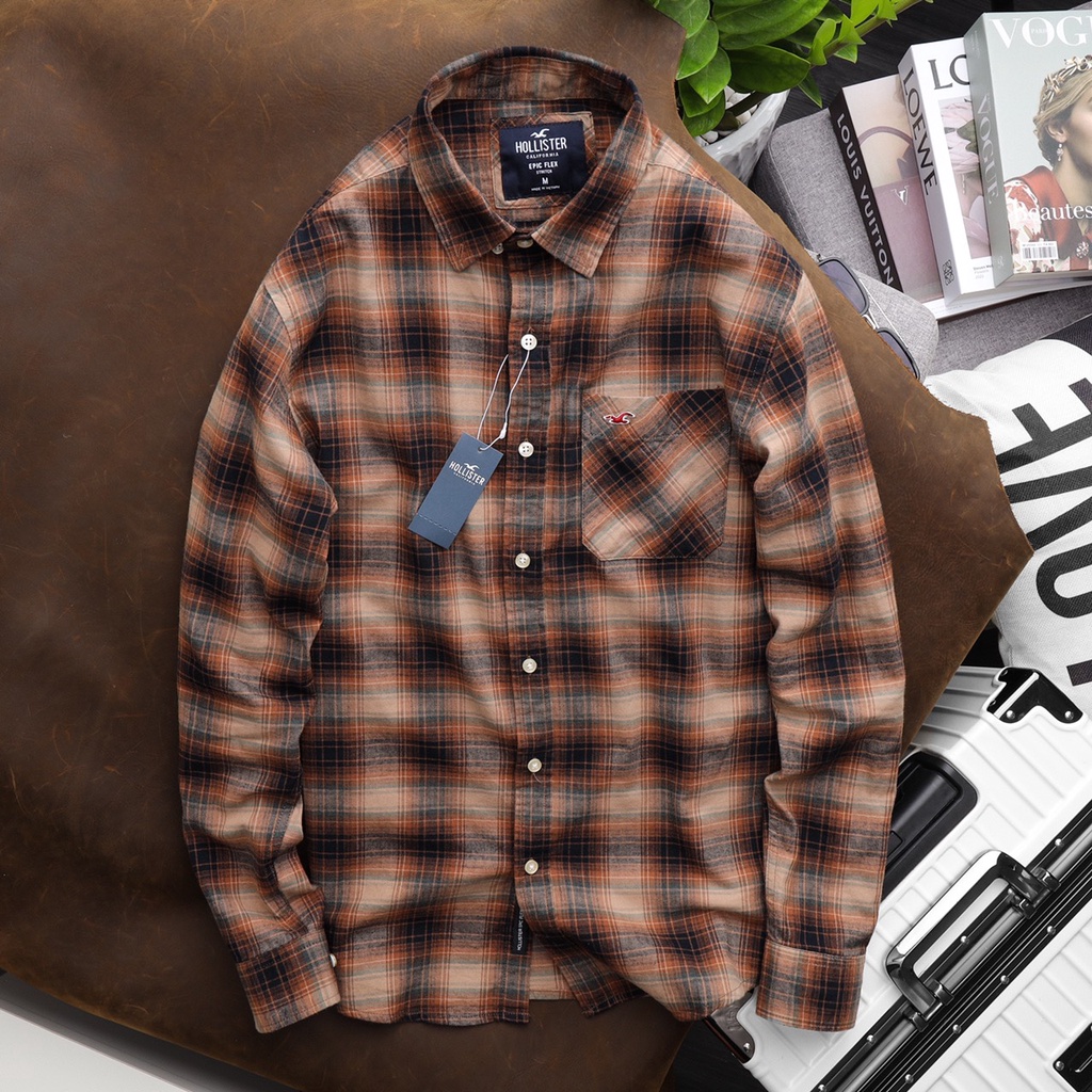 Áo sơ mi hollister tay dài chất đủ màu
