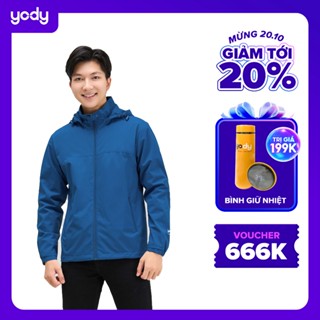 Áo Khoác Gió Nam YODY Vải Kaki Dày Dặn, form dáng Rộng, chống nắng, trượt nước cao cấp AKM4027