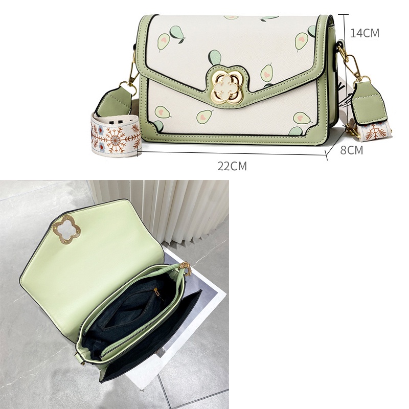 Túi Đeo Chéo Vuông Nhỏ Màu Gradient Phong Cách Mới Cho Nữ